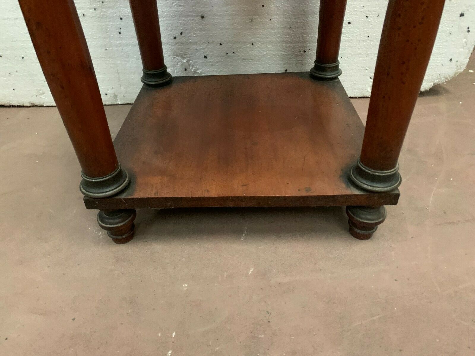 Empire style mahogany bedside table