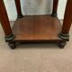 Empire style mahogany bedside table