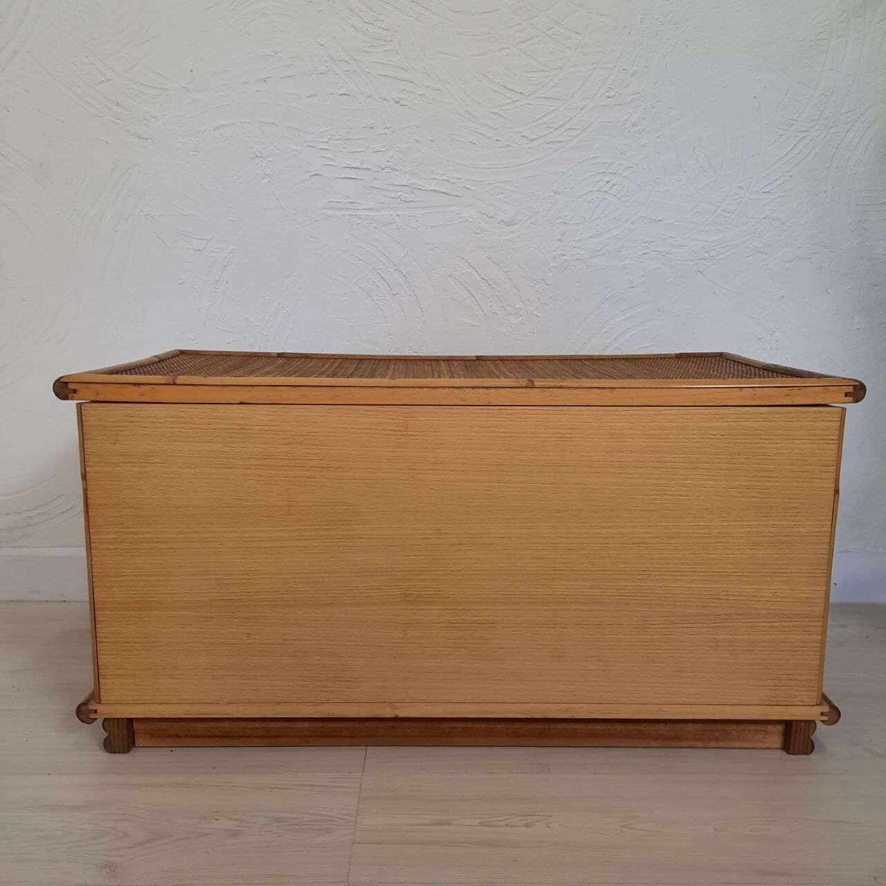 Bamboo chest, vintage wicker Dal Vera