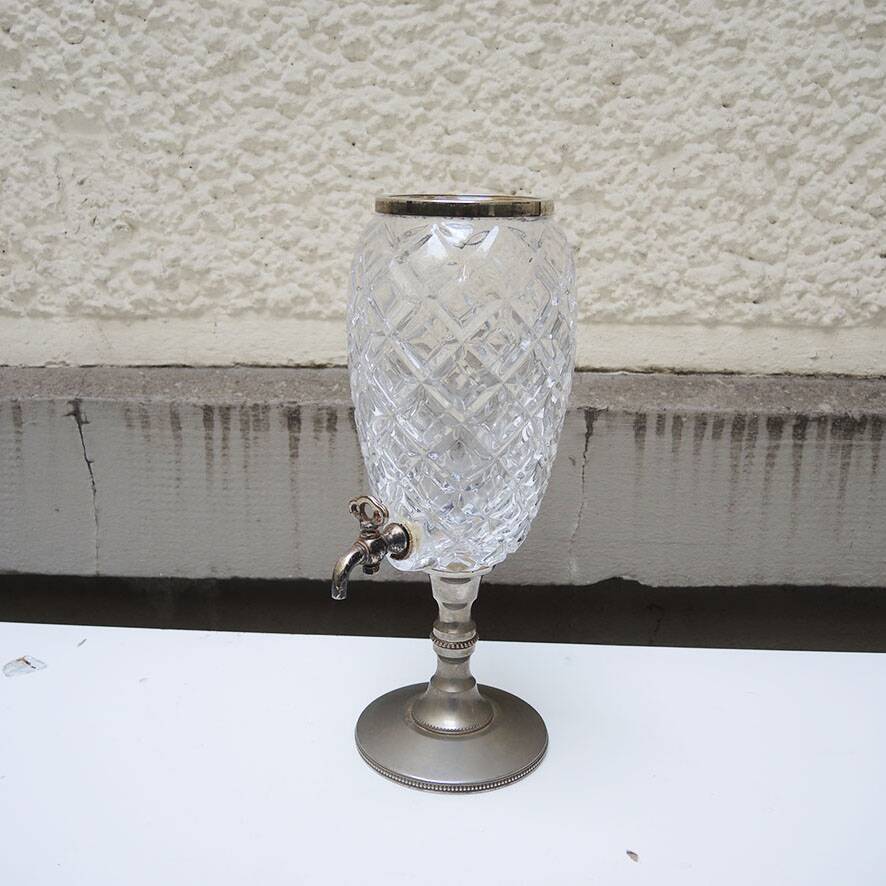 Antique cut crystal absinthe fountain