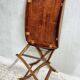 Vintage butler tray nautical side table mahogany
