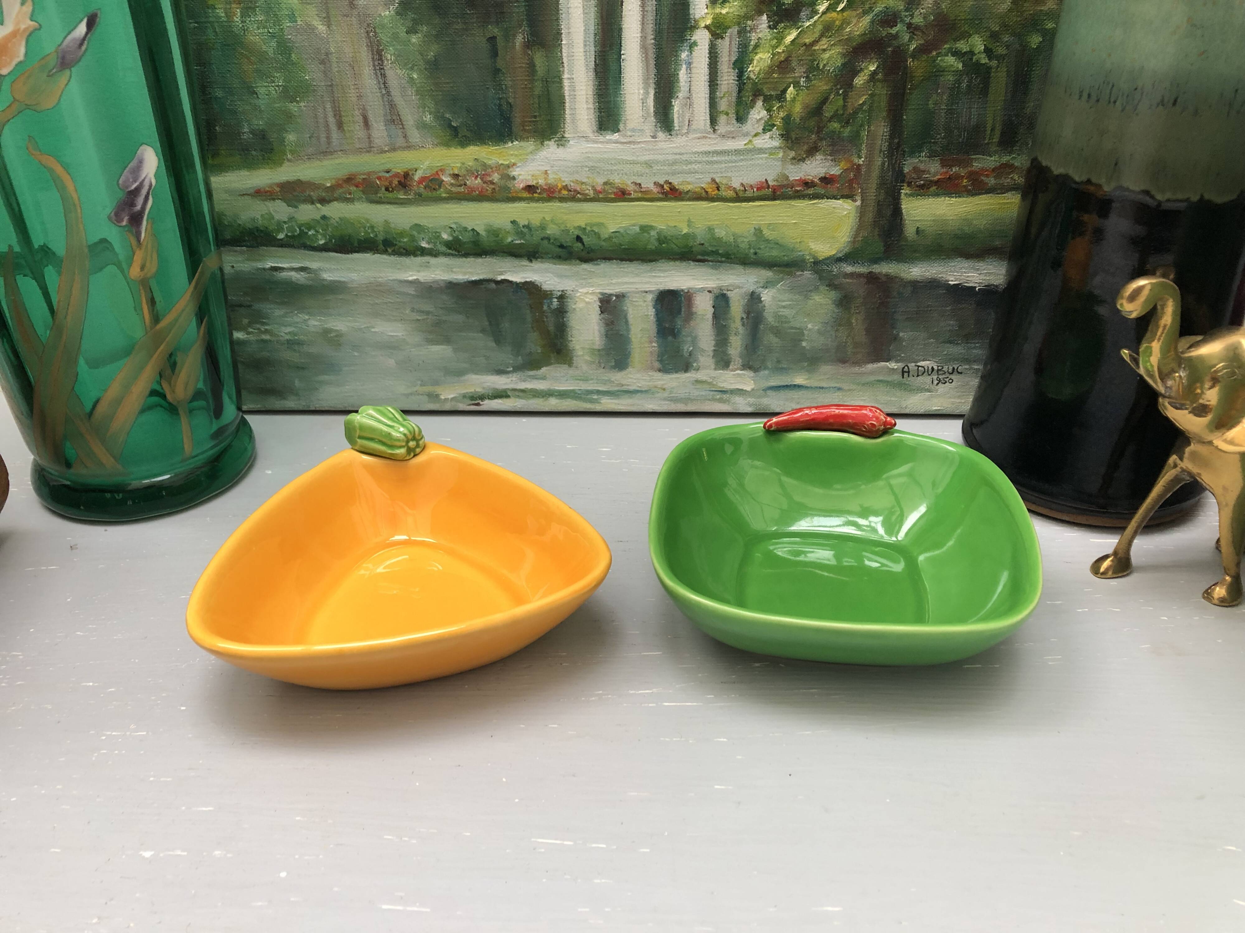 Set of 2 Saint Clément slush trays from the 60s