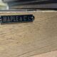 1930s English flat desk in oak