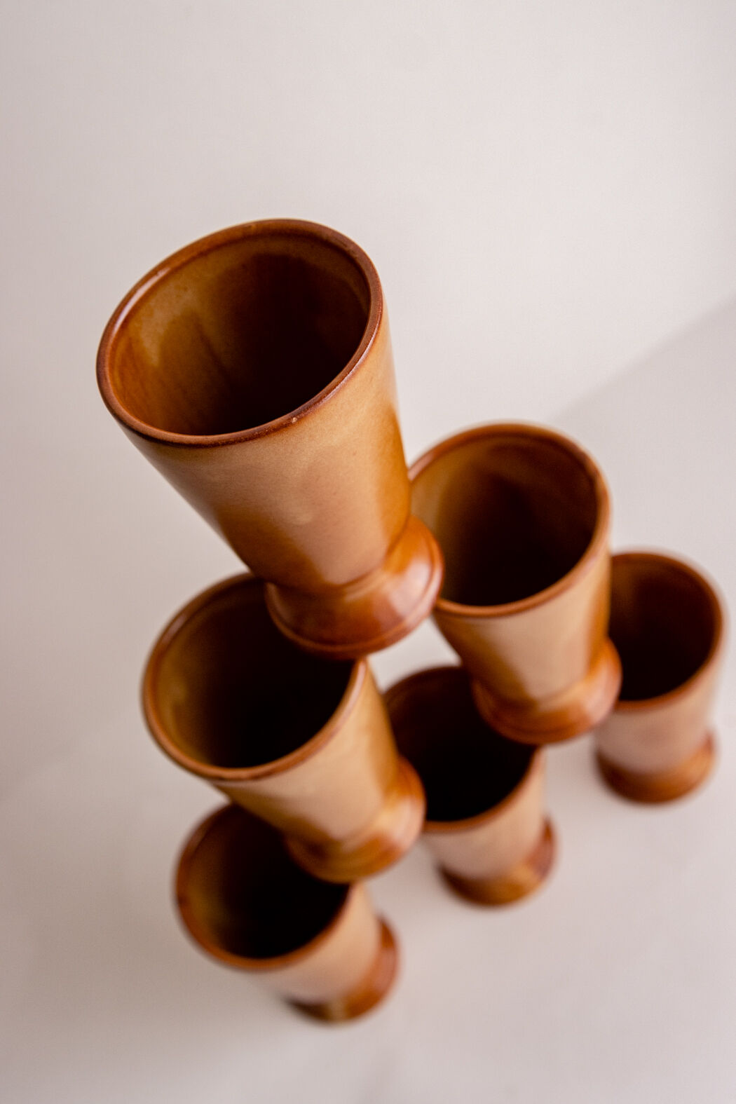 lot of 6 Mazagran terracotta