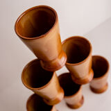 lot of 6 Mazagran terracotta