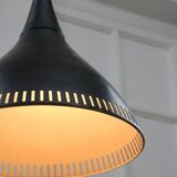 Vintage Italian Black Metal Pendant Lamp