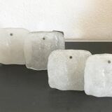 Frosted glass wall light by Kalmar Franken KG, 1960s