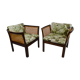 Pair of mahogany chairs model Plexus by Illum Wikkelso for C.F. Christensen in Silkeborg