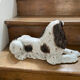 Sculpture of a Springer dog