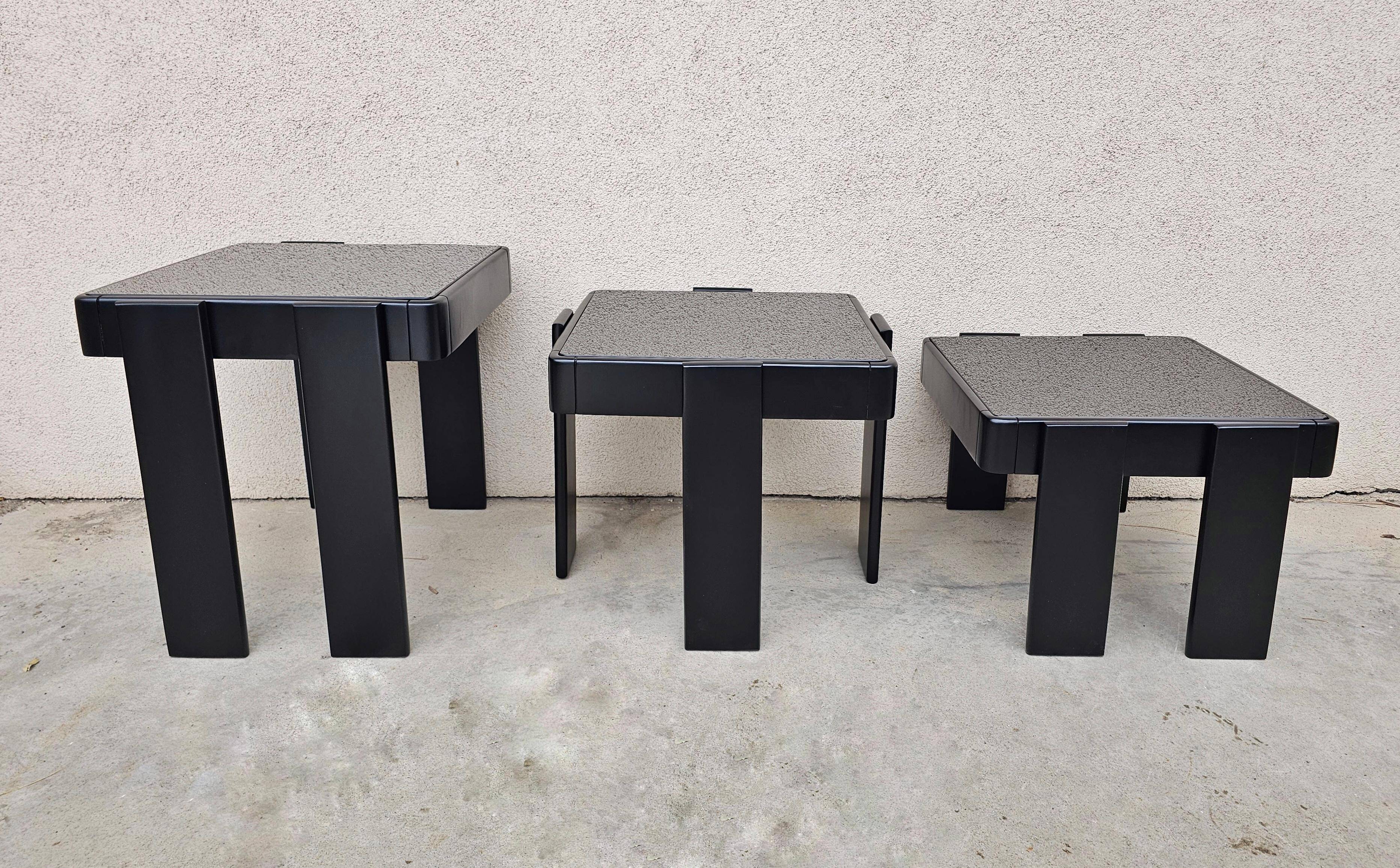 Nestable tables from the mid-century by Gianfranco Frattini 1960s