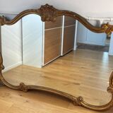 Miroir ancien antique doré