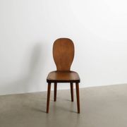 Vintage Swedish Modern Wooden "Skedblad" Pine Chair by Carl Malmsten, 1930s