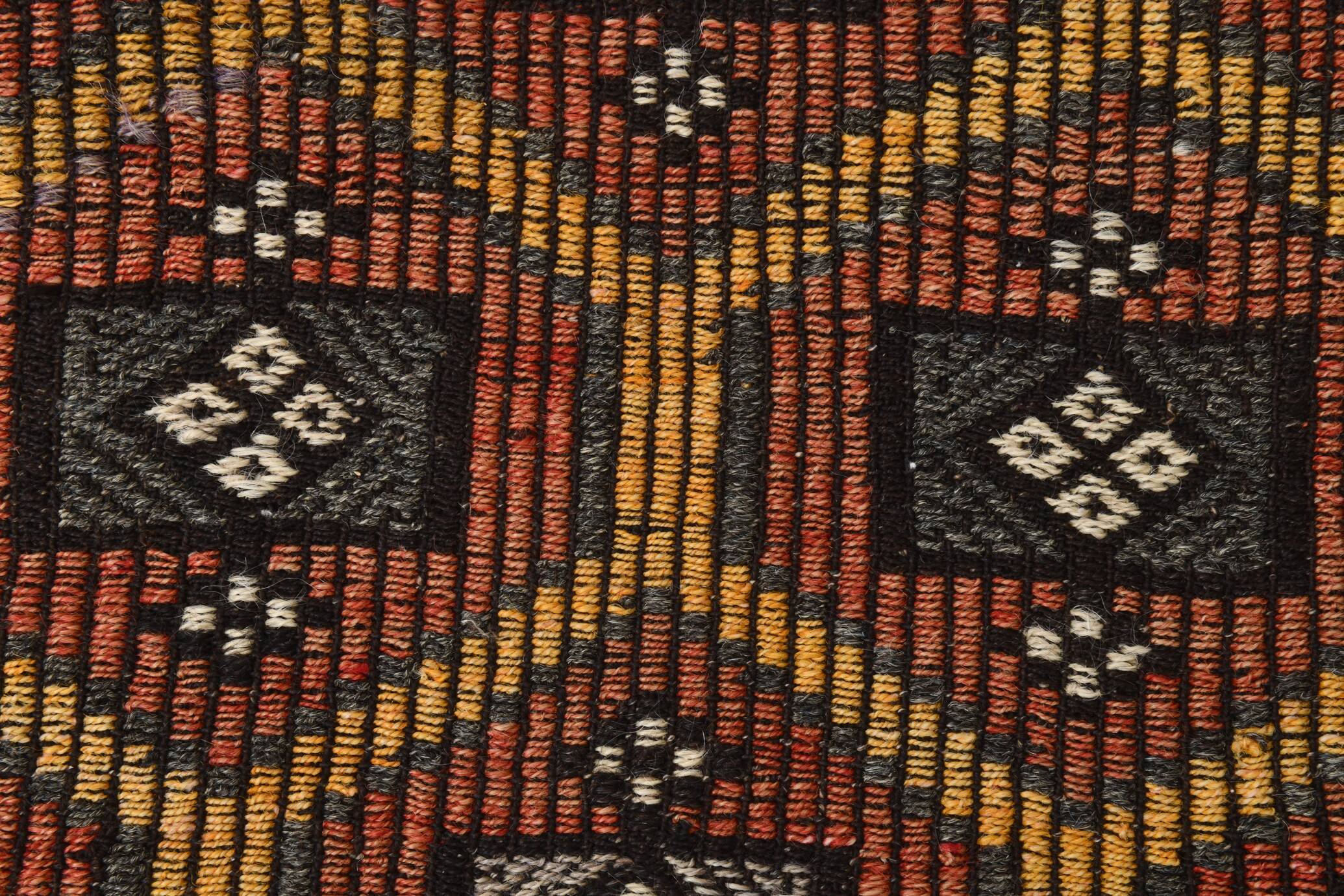 2x7 kilim handmade vintage distressed kilim runner, 61x214 cm