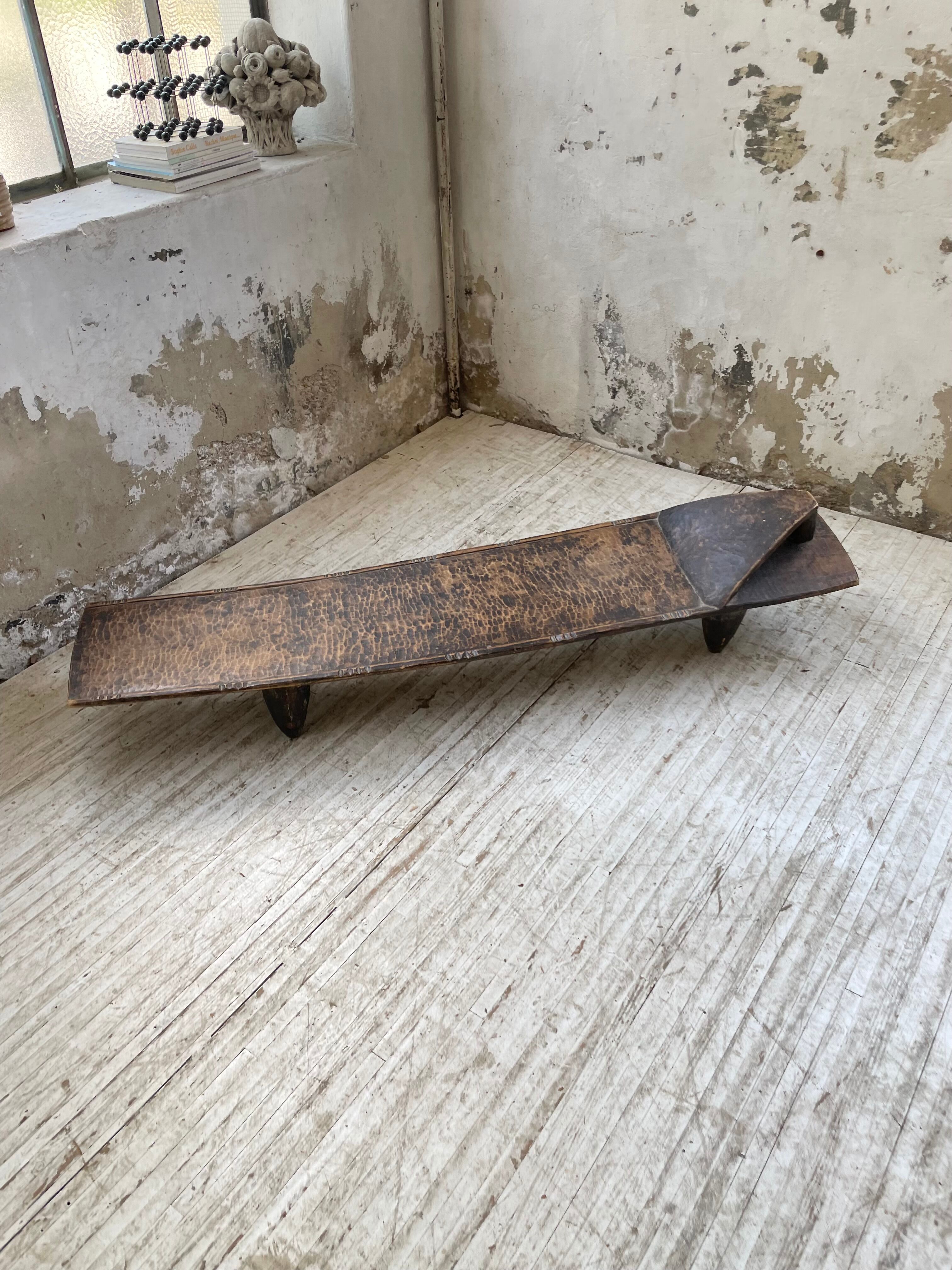 Senoufo coffee table bench from the 60s