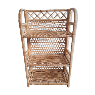 Rattan shelf and canning