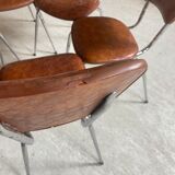 6 chaises skaï