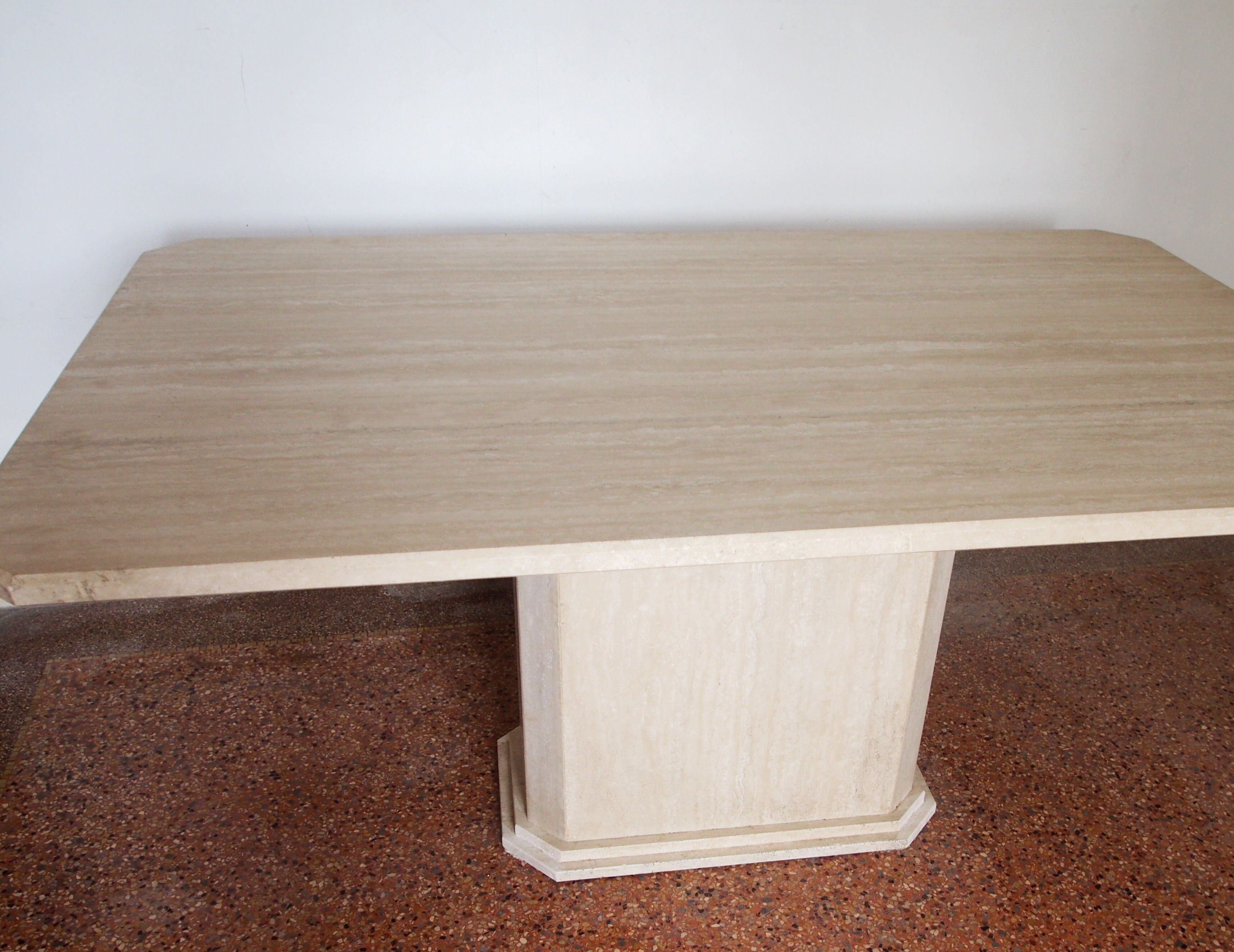 Table de salle à manger en travertin | Selency