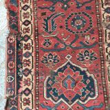Tapis ancien Beshir afghan fait main 197x396 cm