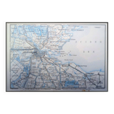 Amsterdam, small old map, printed in 1910.