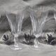 6 flutes à champagne en cristal de Baccarat modèle Cassino estampillées