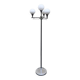Lampadaire space age, chrome et verre opalin, 1970