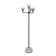 Lampadaire space age, chrome et verre opalin, 1970