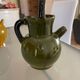 Pitcher in Provence khaki varnished clay signature Camares