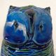 Ceramic Rimini Blu Owl by Aldo Londi for Bitossi, 1960s