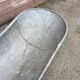 Baignoire adulte zinc galvanisee vintage 1940