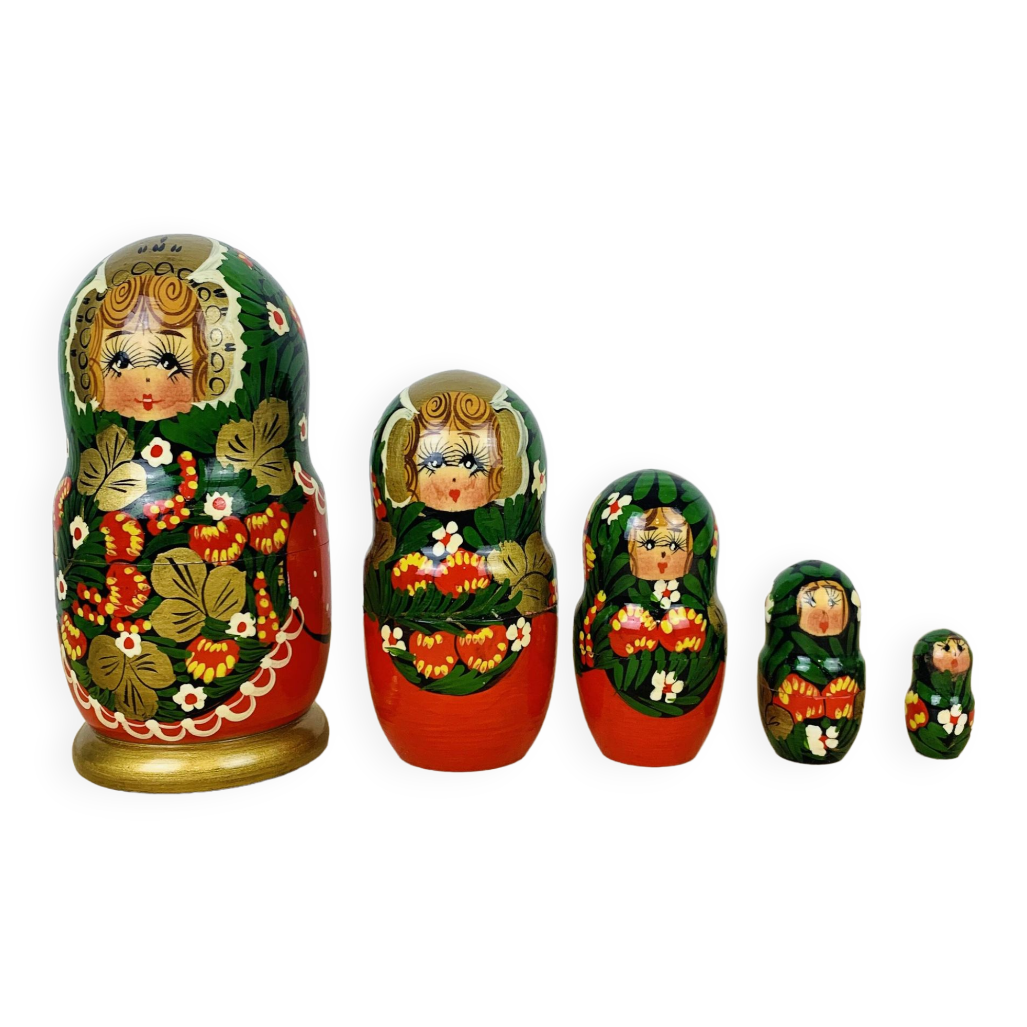Russian doll Matryoshka painted wood