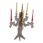 Wooden candlestick