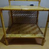 Rattan bedside