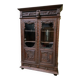 Antique impressive Breton display cabinet, bookcase