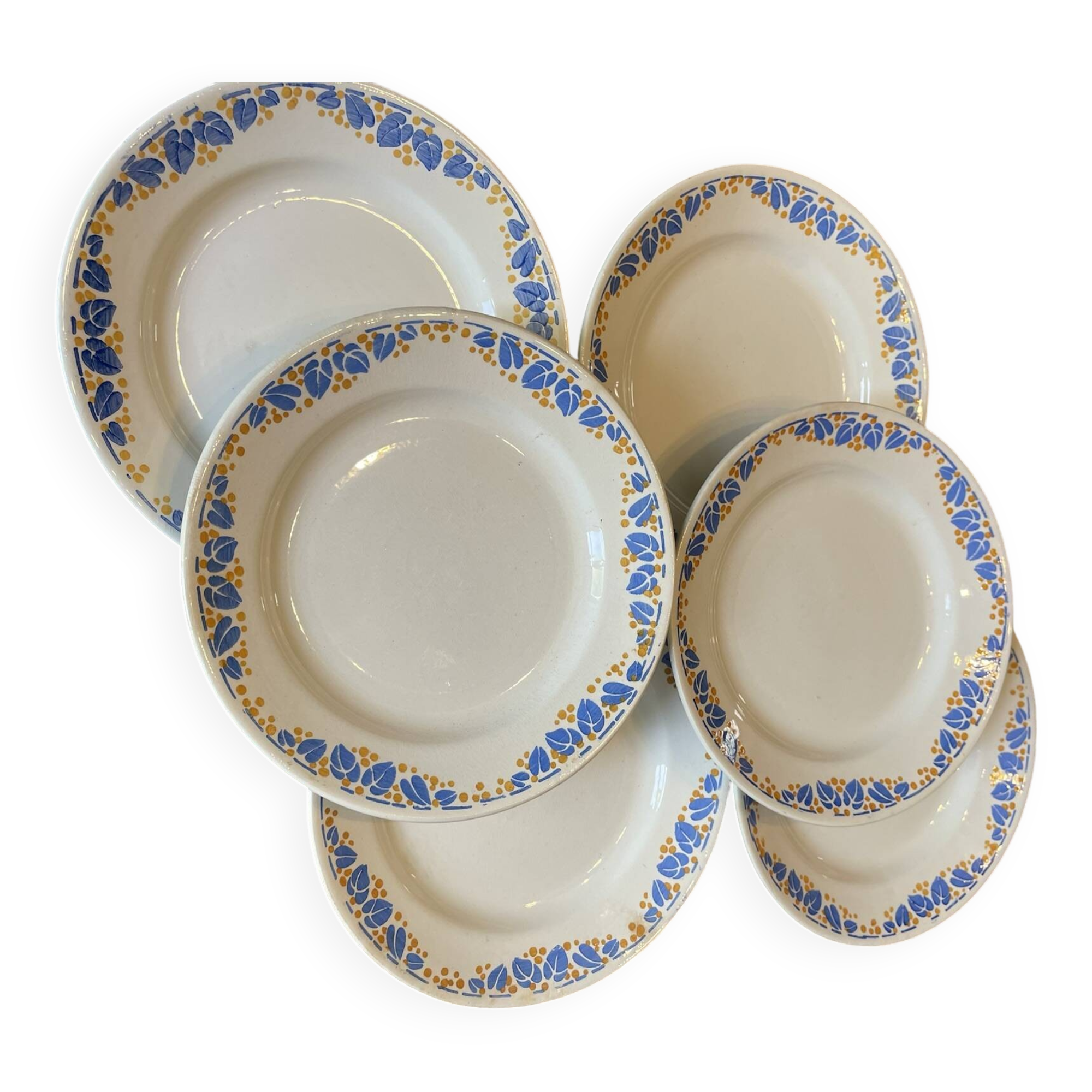 6 Colette HBCM dinner plates