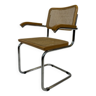 Vintage Cesca chair B64 with armrests by Marcel Breuer Design