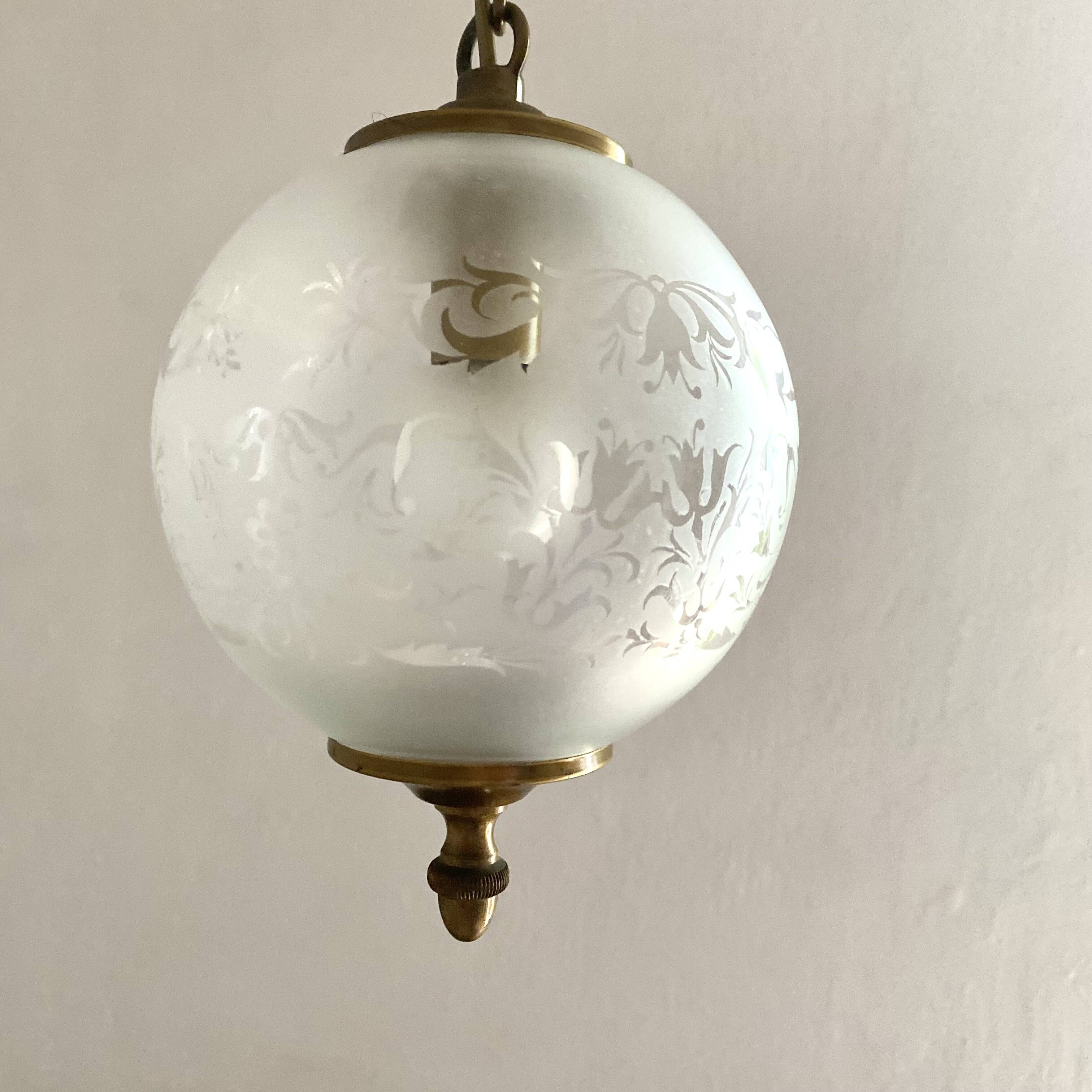 Vintage ball pendant light