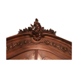 Armoire en bois - miroir - style Louis XV