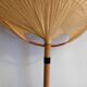 Set of 2 Uchiwa bamboo and rice paper wall lights by Ingo Maurer, Germany 1973