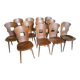 Lot of 12 Baumann chairs model Gentiane.