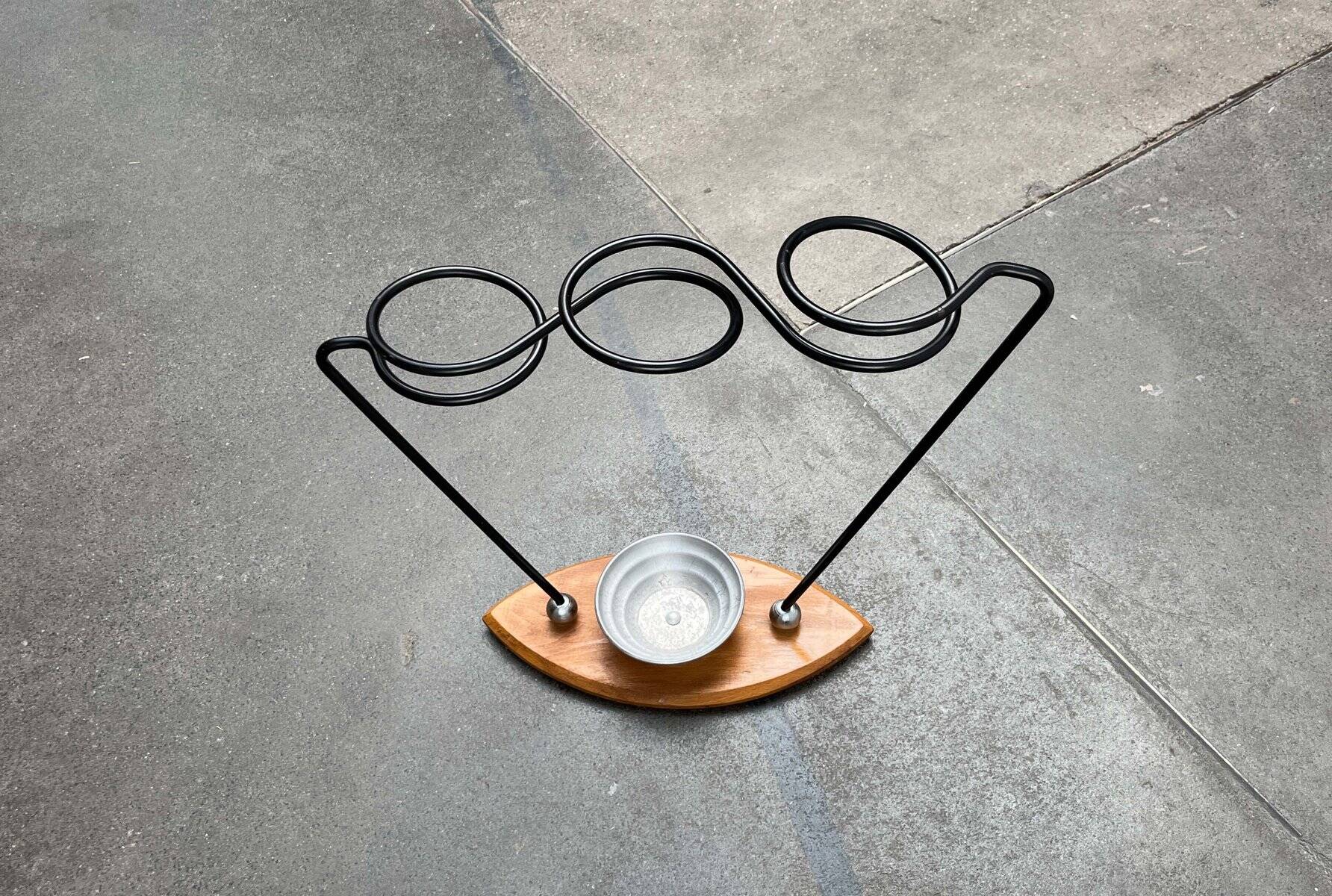 Postmodern umbrella stand, 1980s