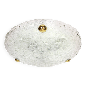 Plafonnier rond en verre