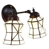 Double Tiffany wall lamp
