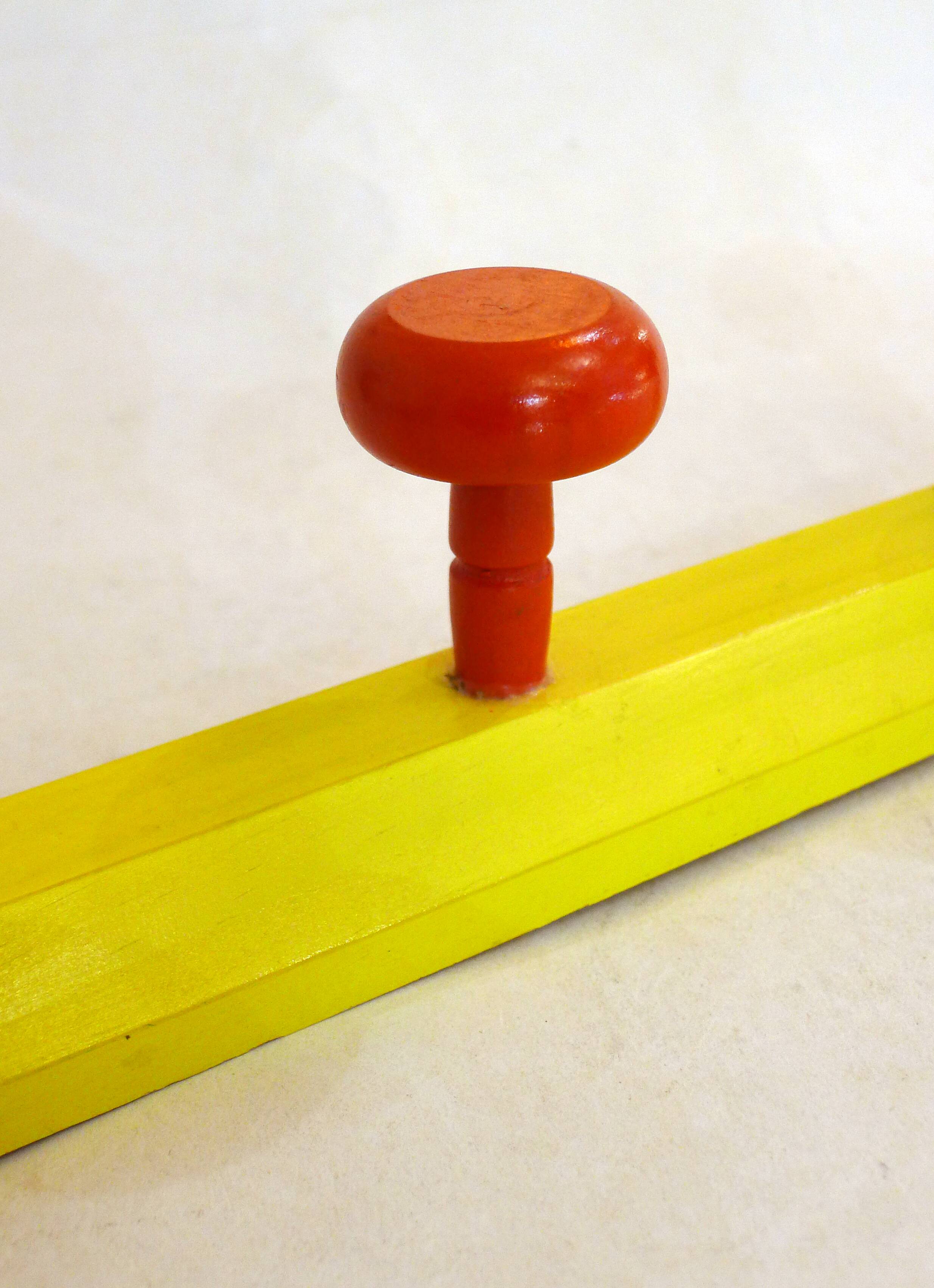 Wall hooks, colored pencil, 1980s