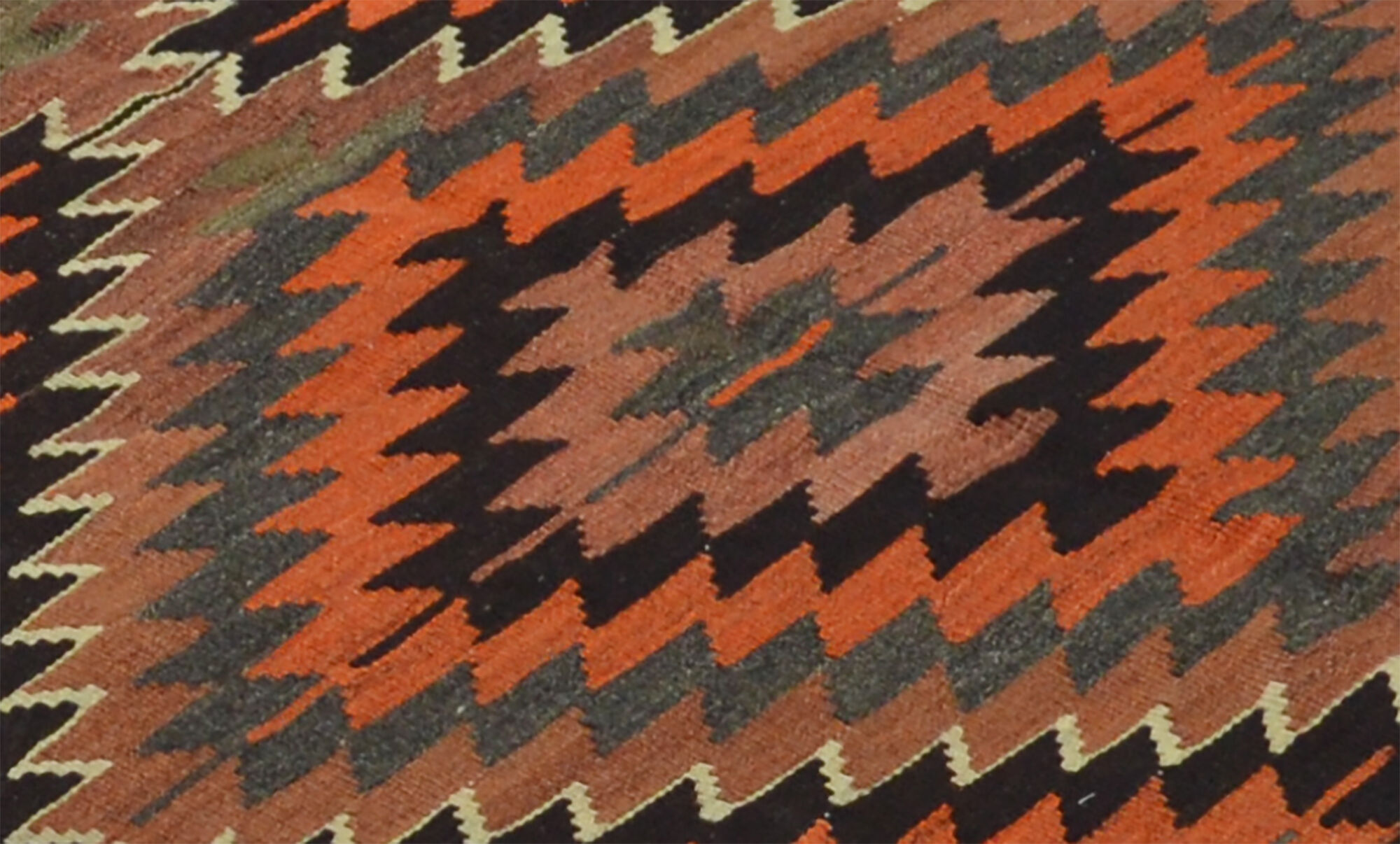 Anatolian handmade kilim rug 342 cm x 117 cm