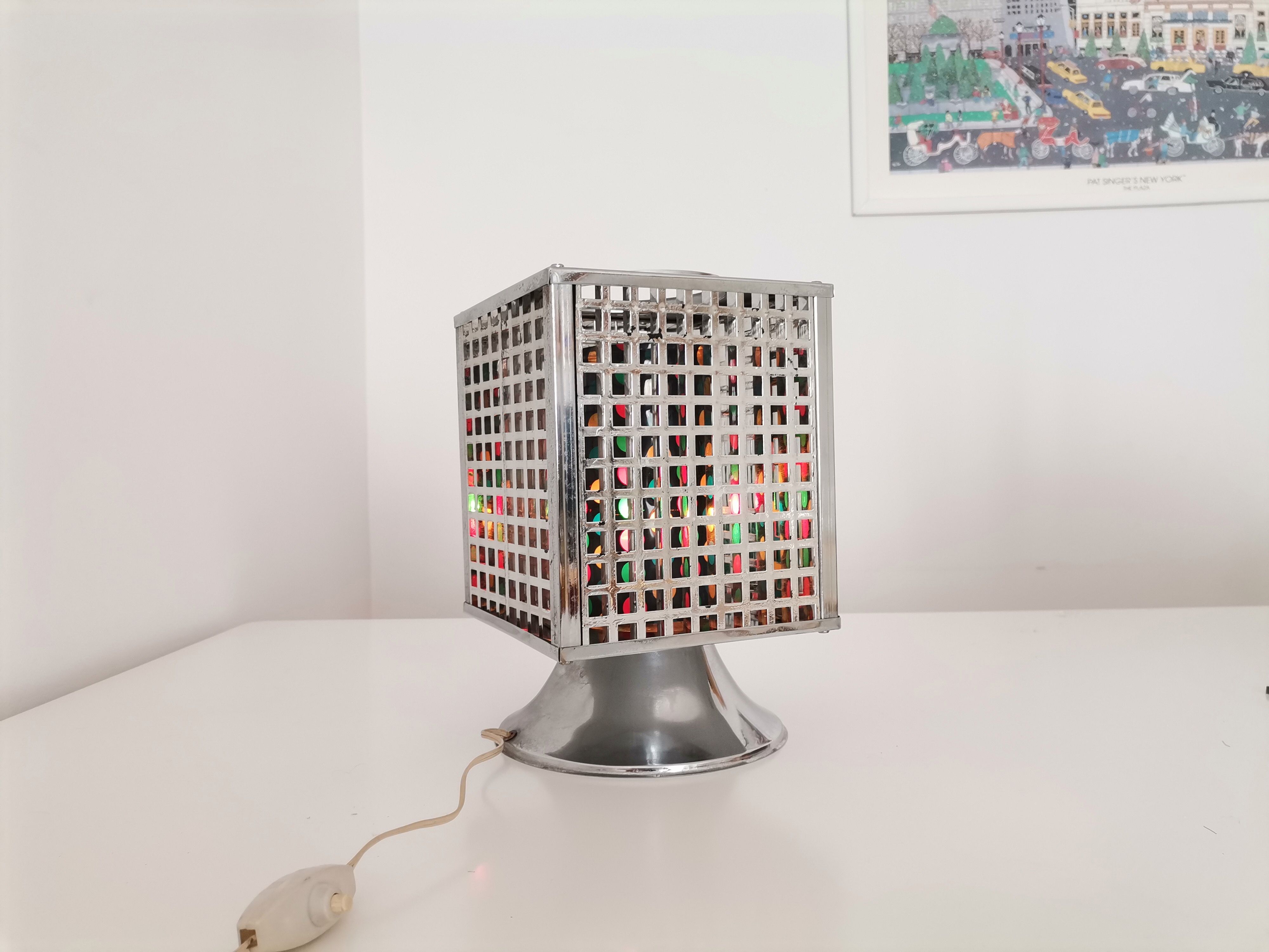Vintage 1990s eclectic mood light lamp