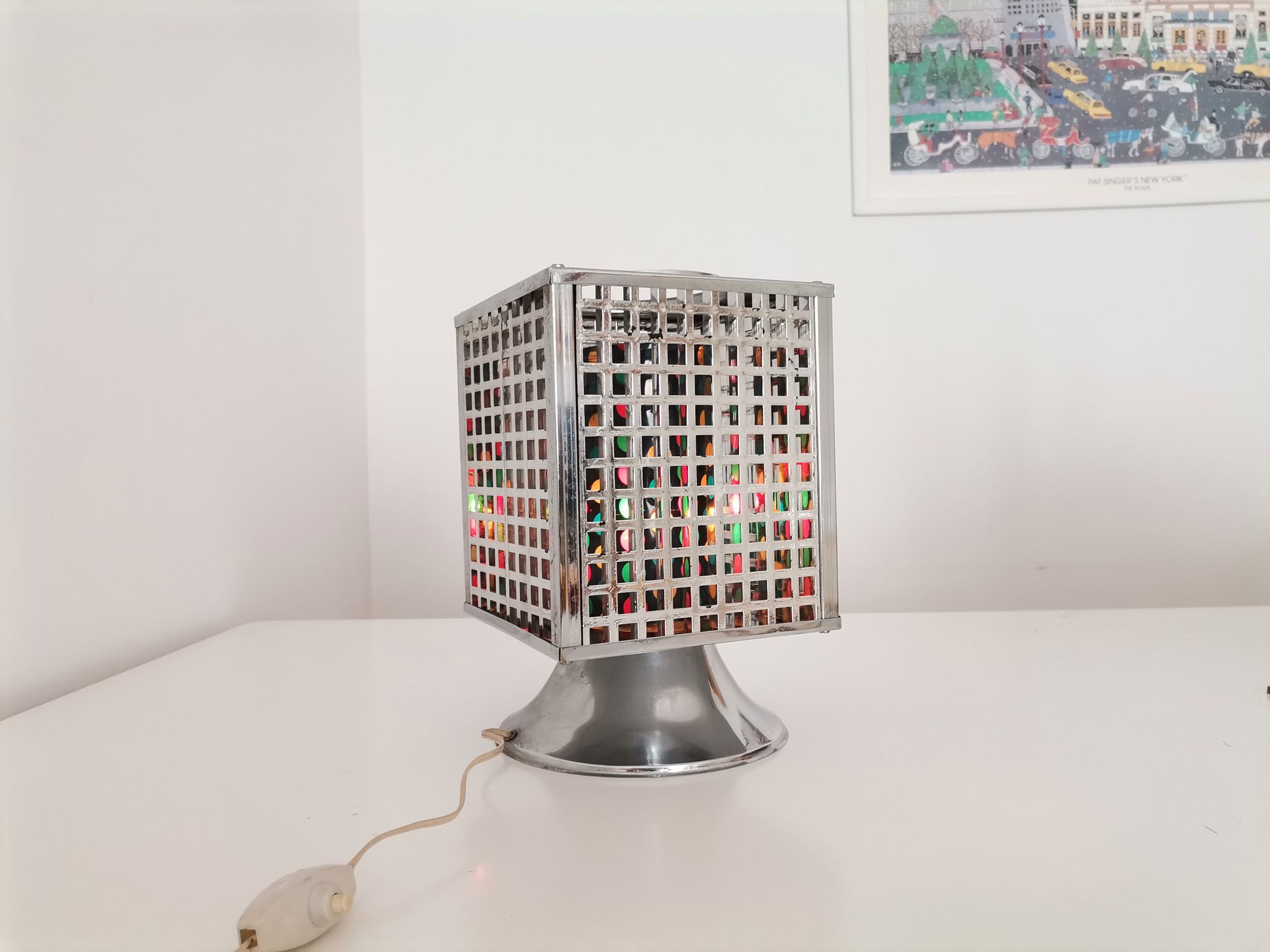 Vintage 1990s eclectic mood light lamp