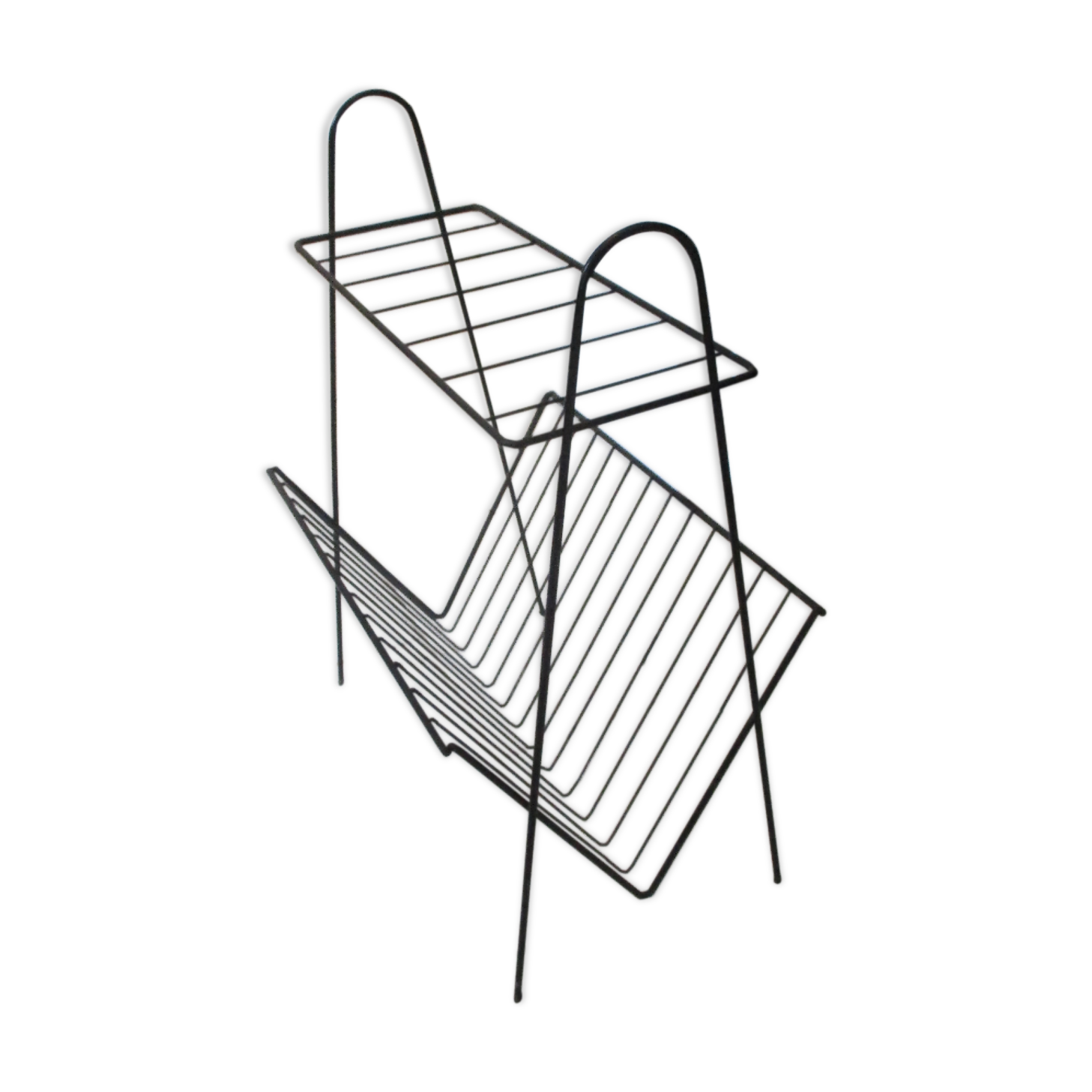 Vintage metal magazine holder year 50 60