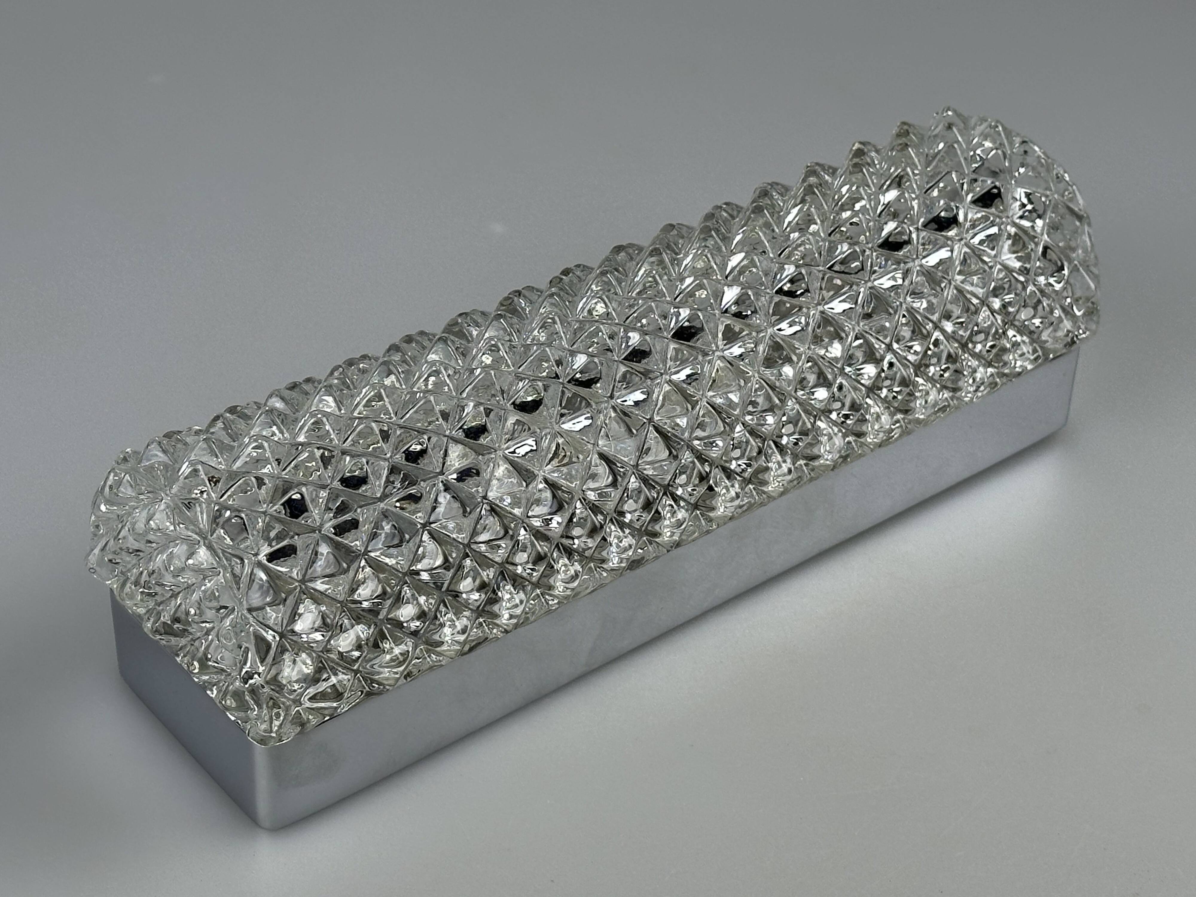 1960s and 1970s Wall Lamp by Glashütte Limburg, Germany, Space Age