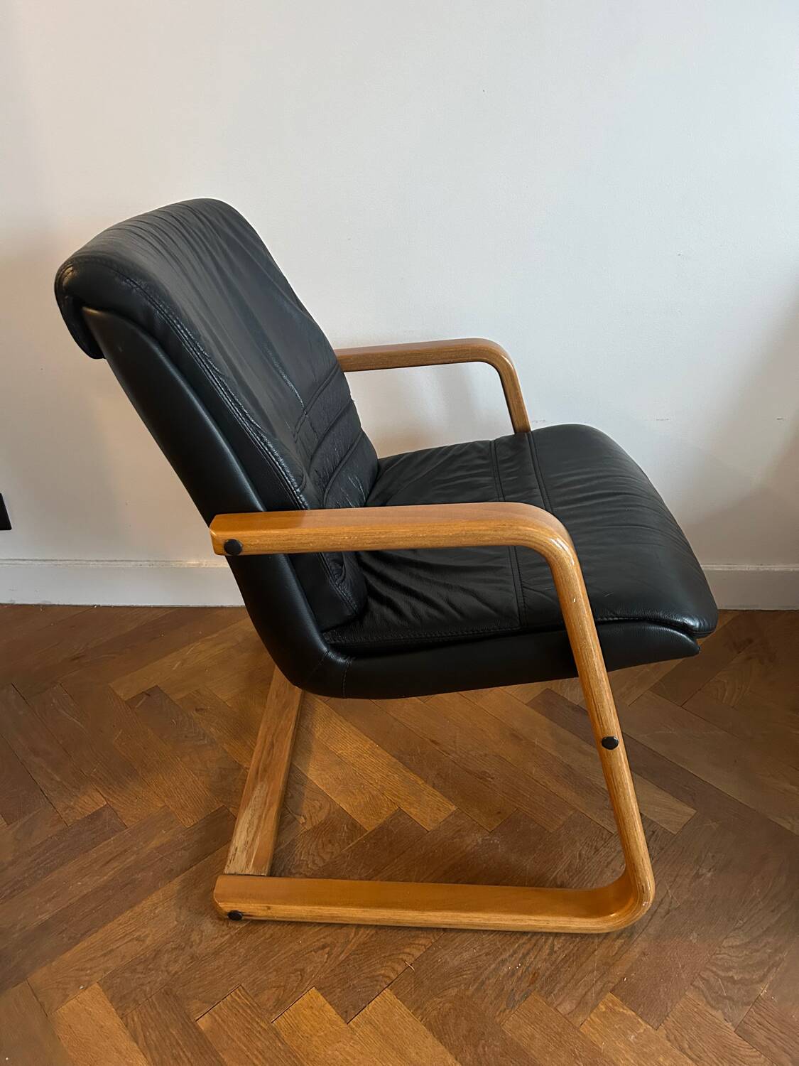 Teak and Skai Armchair