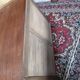 Scandinavian chest of drawers with three drawers in oak feet compass